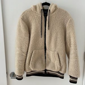 Berksha Hooded Teddy Jacket Mens